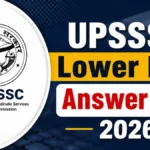 UPSSSC Lower PCS Answer Key 2026